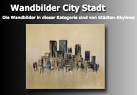 Wandbilder mit Skyline Stadt im City Stil